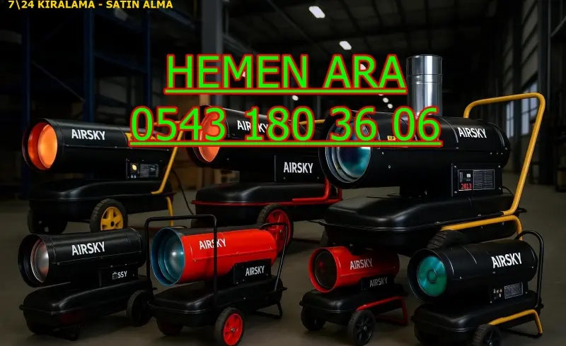 İstanbul Çekmeköy Elektrikli Kiralık Isımak Isıtıcı Kiralama Mazotlu Isıtıcılar